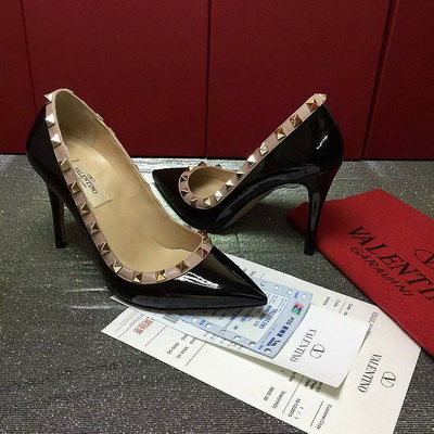 Valentino Shallow mouth stiletto heel Shoes Women--015